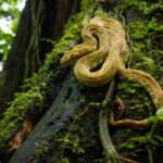 serpente tra le piante