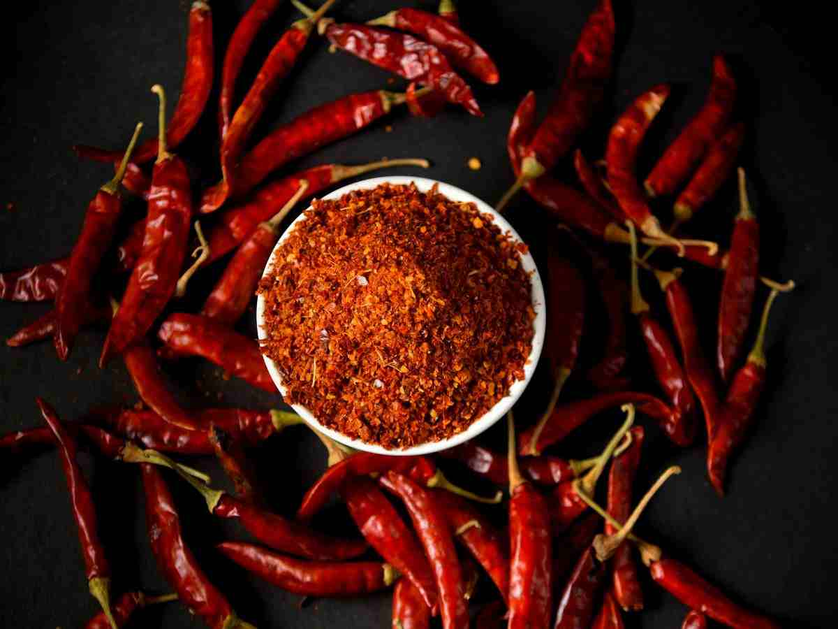 peperoncini secchi e in polvere